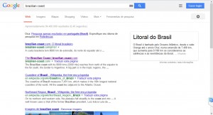 pesquisas no google para brazilian coast